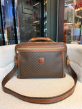 Celine M09 Classic Logo Print Brown Mcadam Business 2-way Bag