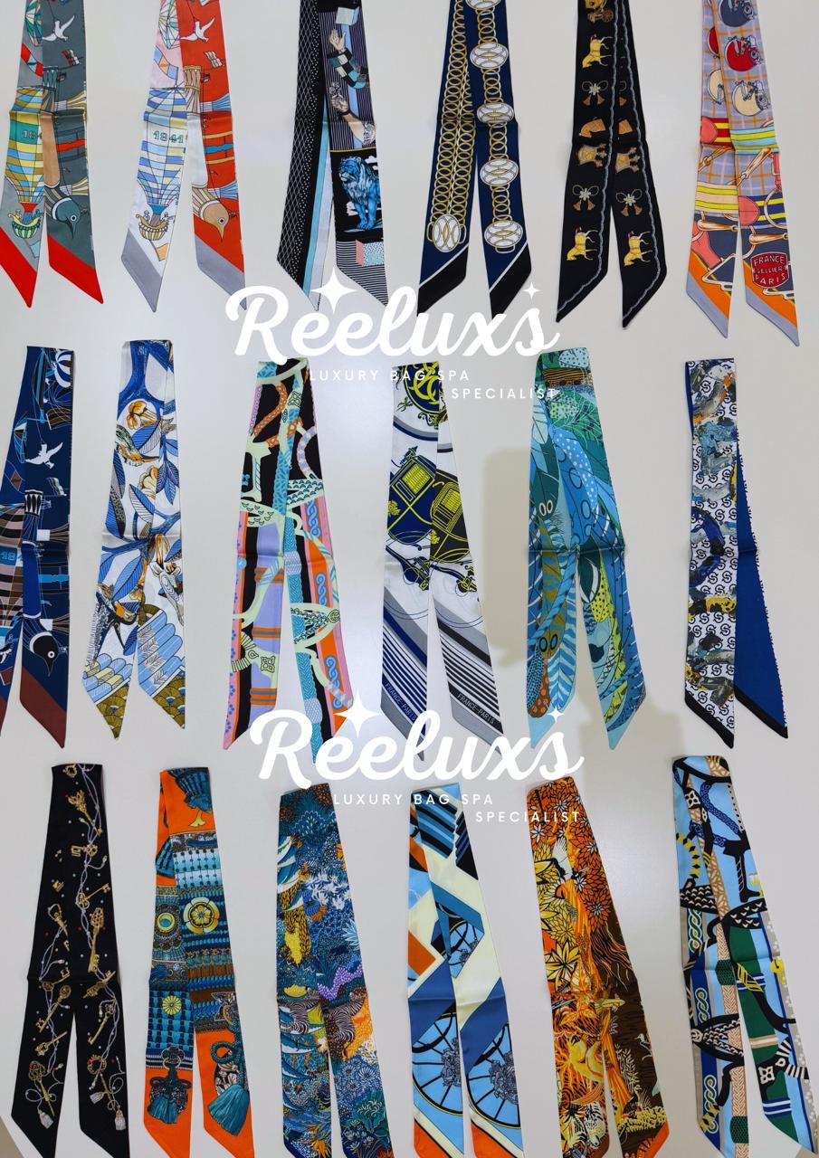 REELUXS Silk Twilly – Versatile Elegance in Every Thread