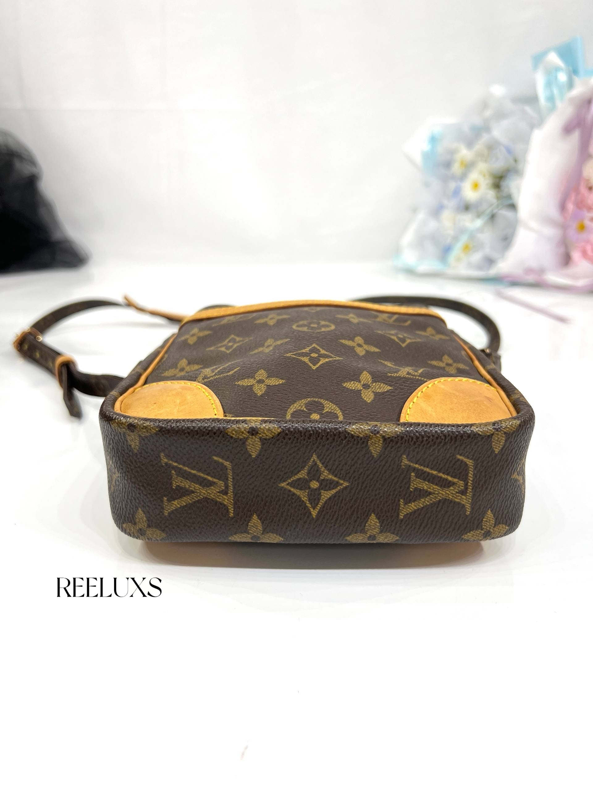 LOUIS VUITTON Danube Monogram Canvas Shoulder Bag For Women