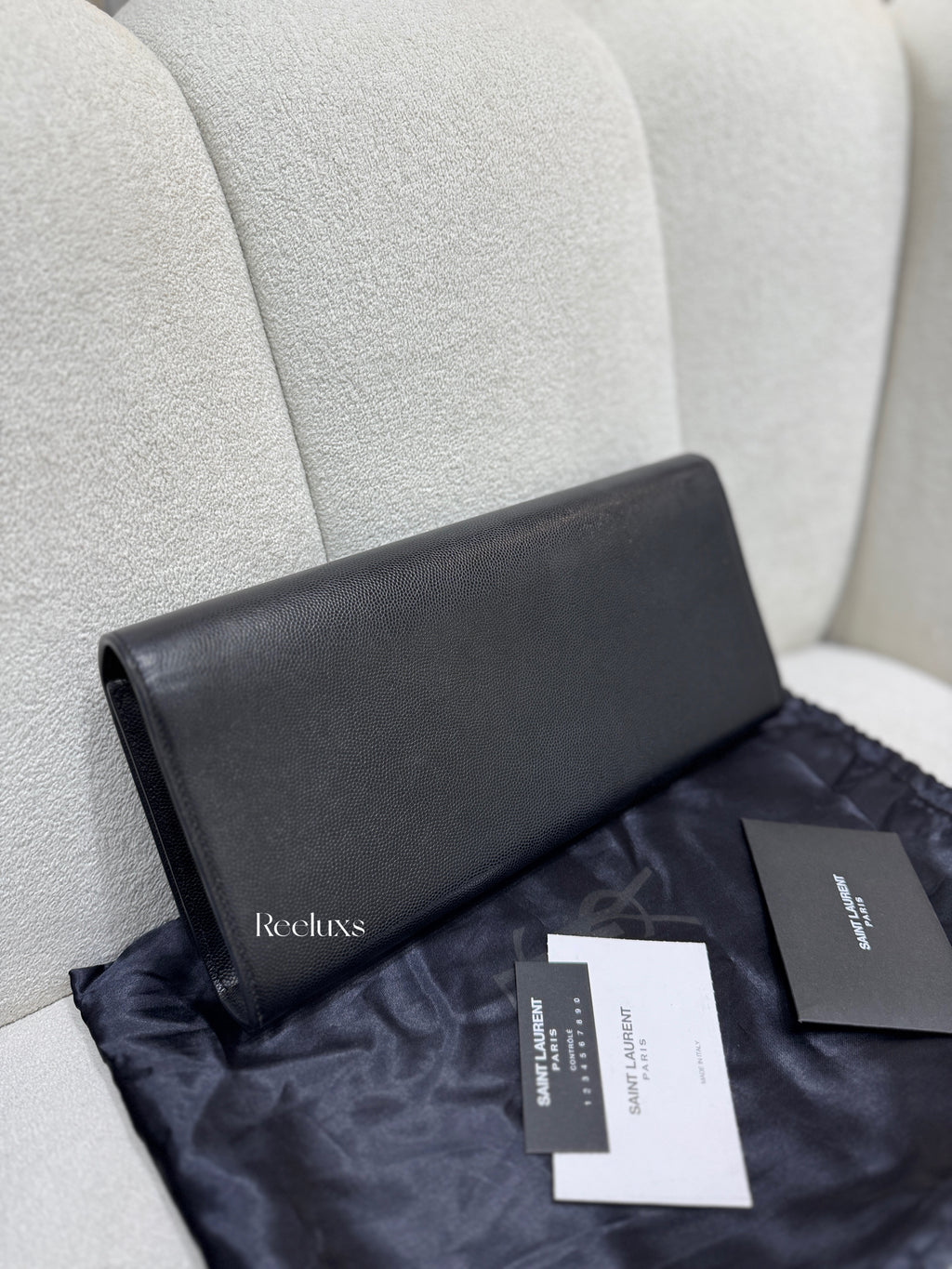 YVES SAINT LAURENT YSL Kate Black Clutch Bag