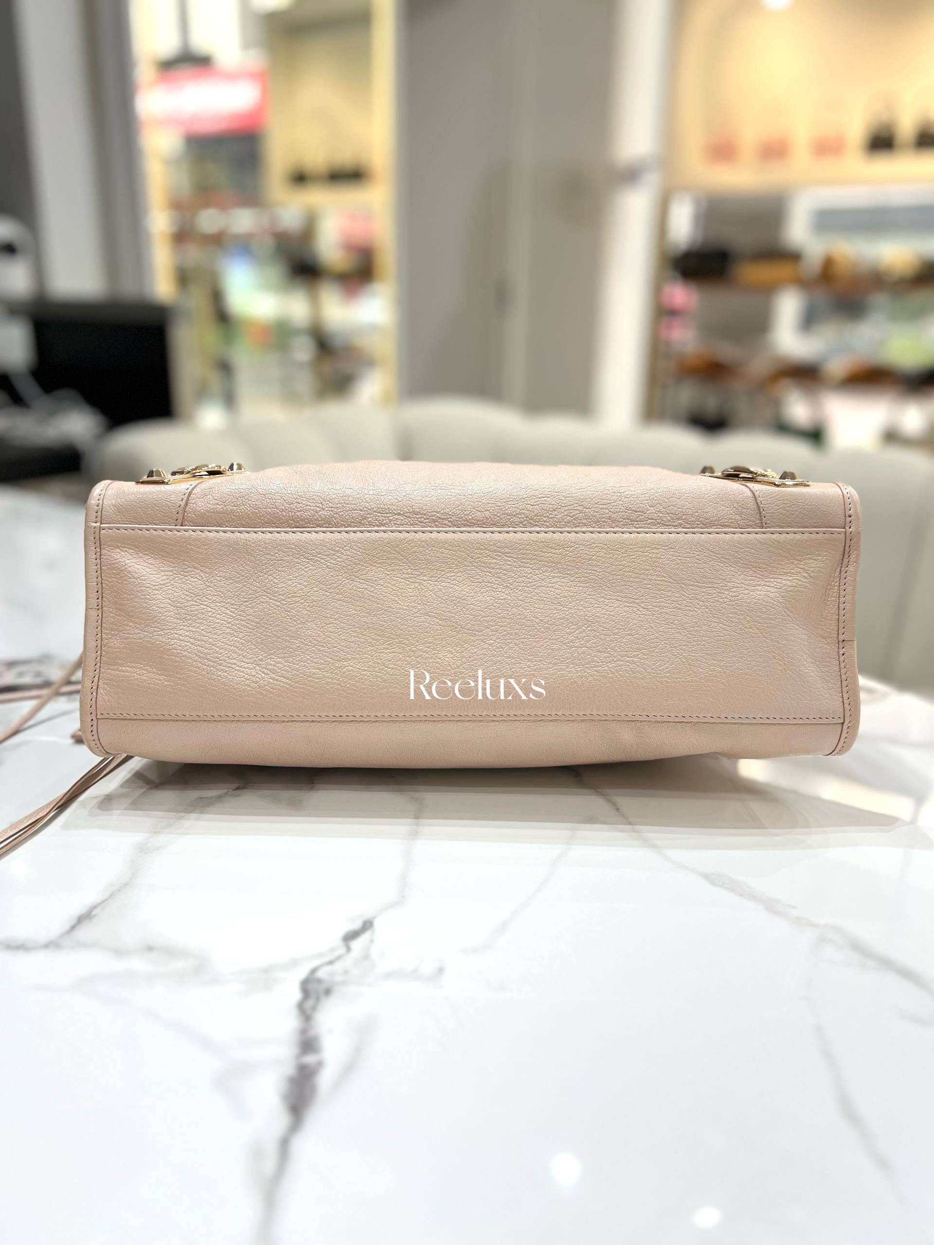 BALENCIAGA Classic Medium Metallic Edge City Bag