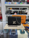 LOUIS  VUITTON Twist Belt Wallet On Chain Epi Leather