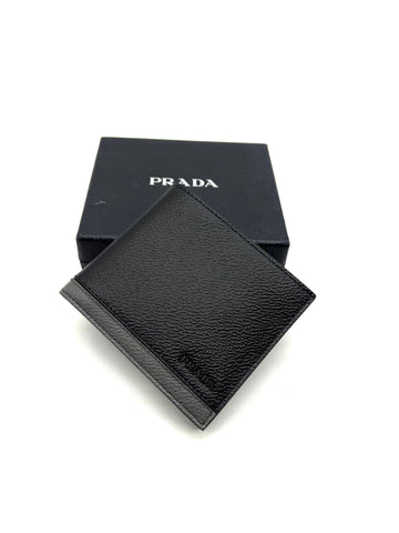 PRADA saffiano leather wallet - Reeluxs 