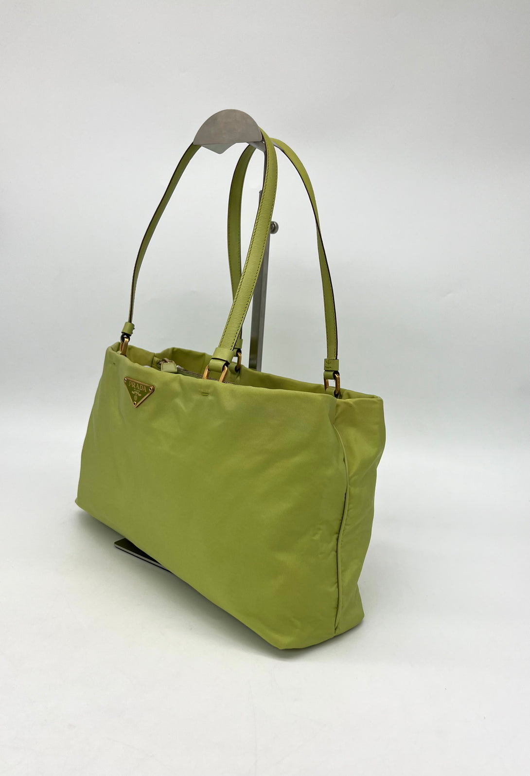 PRADA Lime Green Satin Mini Bag - Reeluxs 