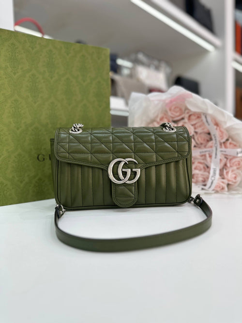 Gucci GG Marmont Small Matelassé Shoulder Bag