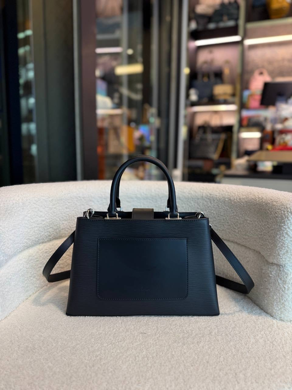 Louis Vuitton Kleber PM bag crafted from black Epi leather