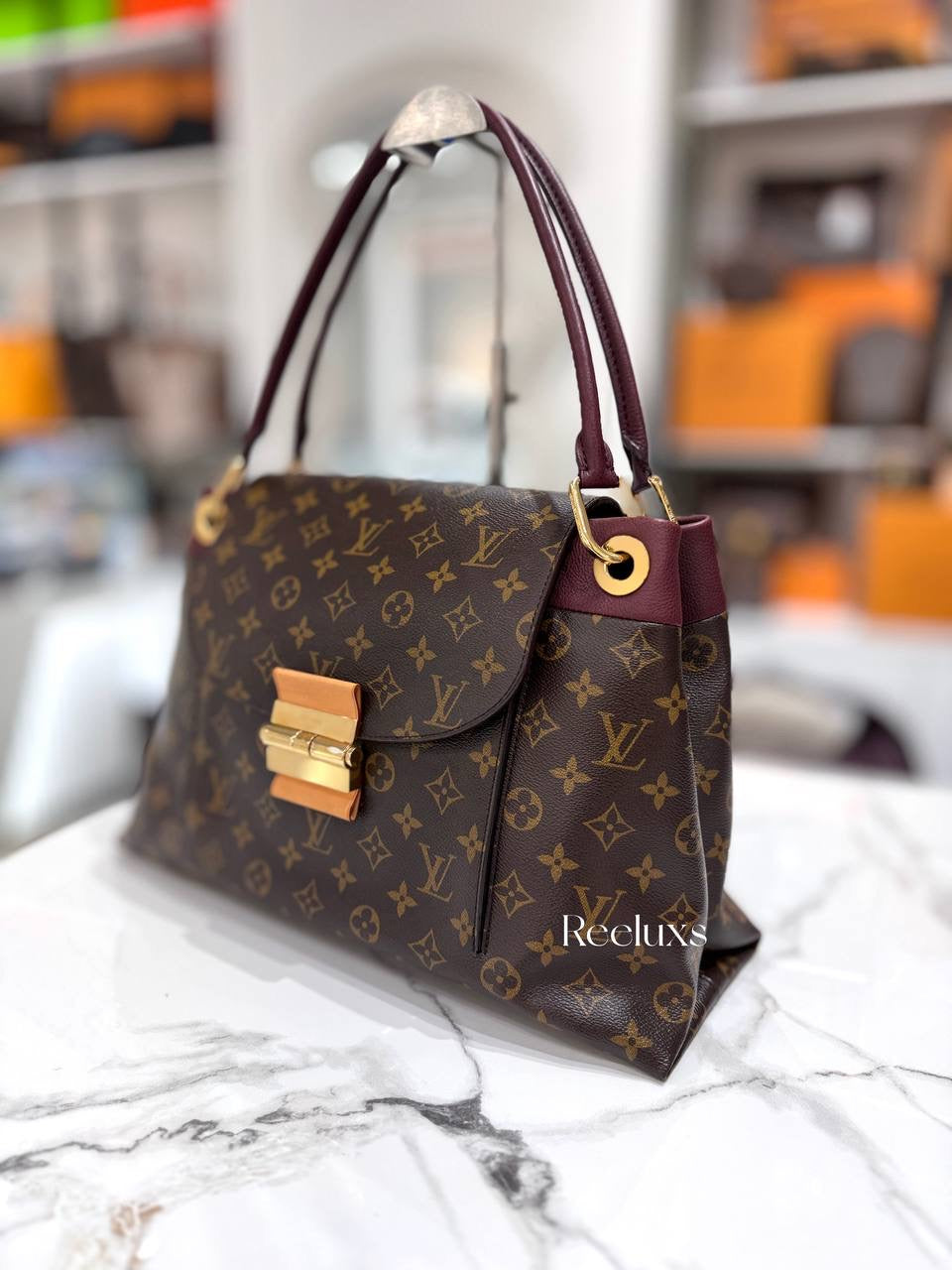 LOUIS VUITTON LV Monogram Bordeaux Olympe Shoulder Bag