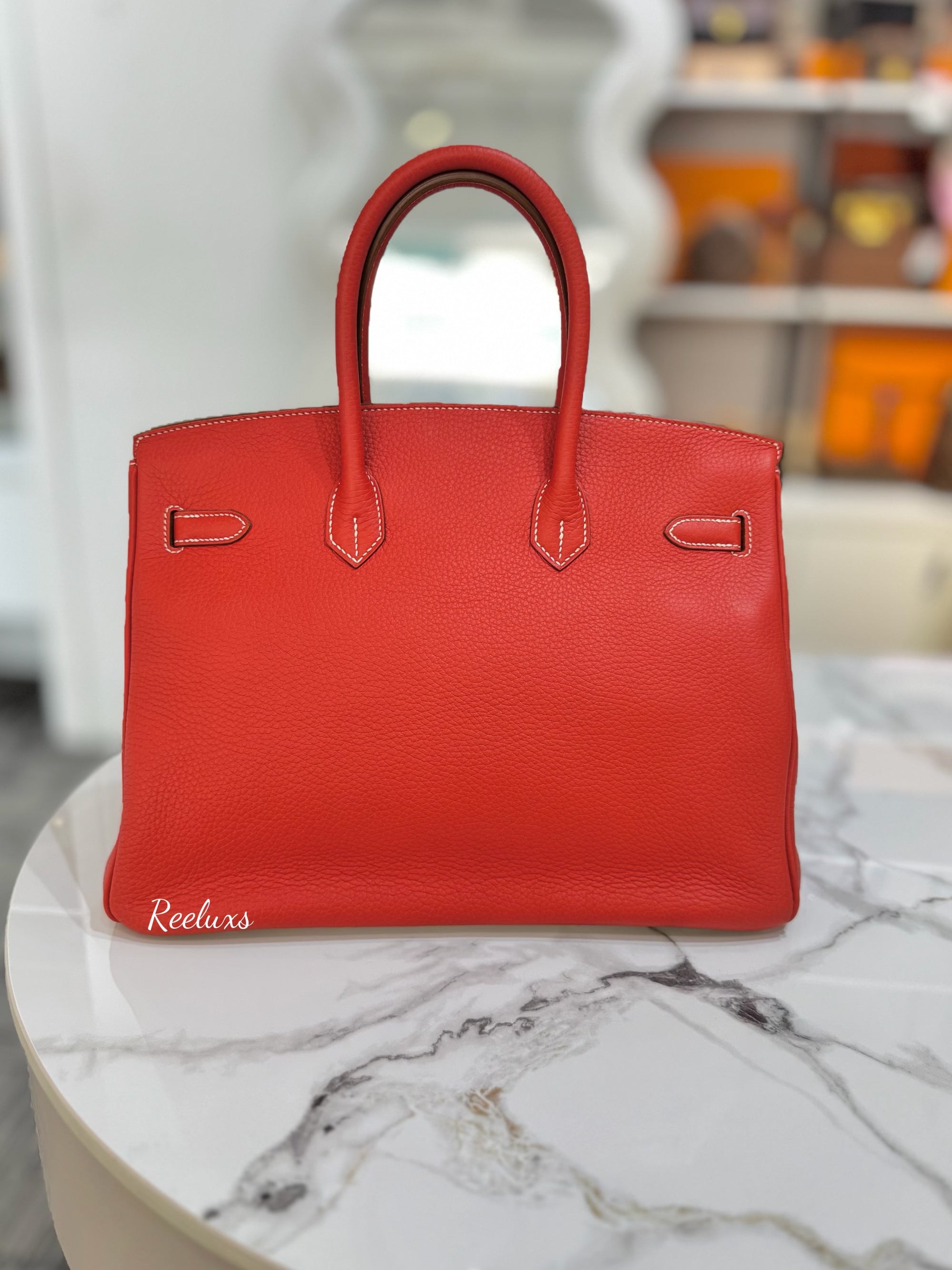 HERMES Birkin 35 Togo Palladium Hardware Handbag