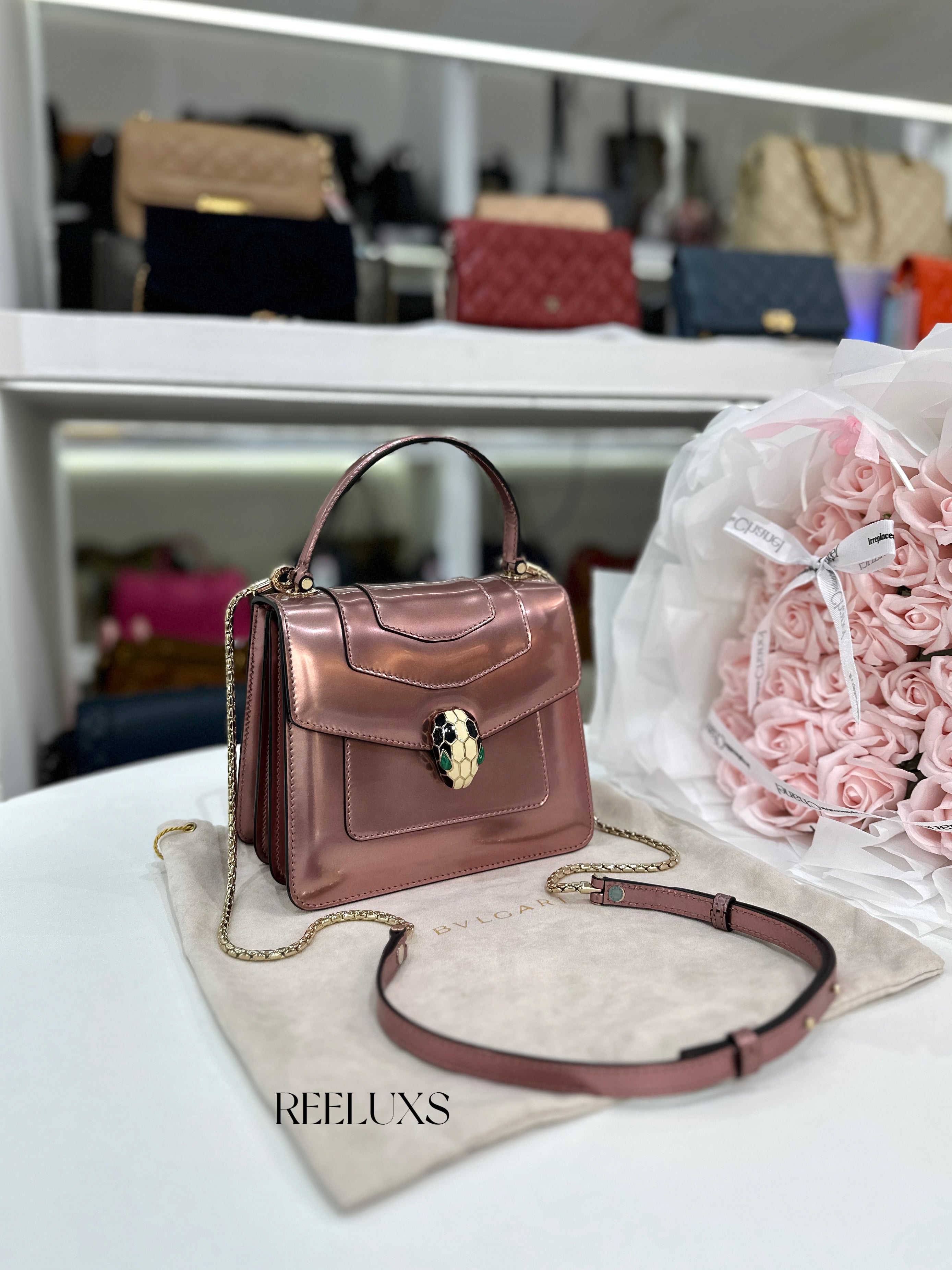 BVLGARI Serpenti Forever Top Handle Bag