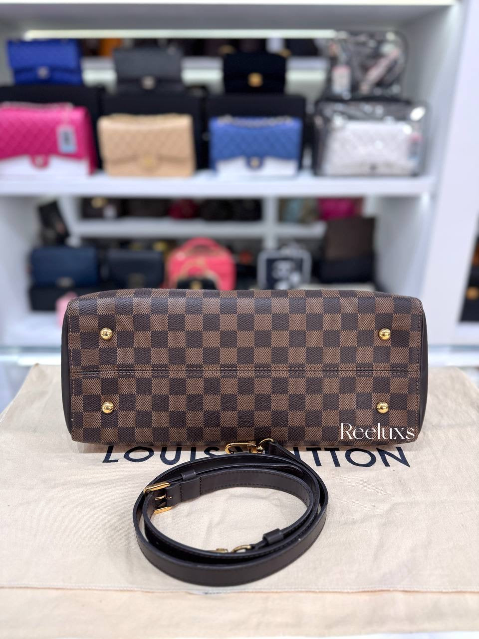 LOUIS VUITTON Damier Ebene Kenstington Bowling Bag