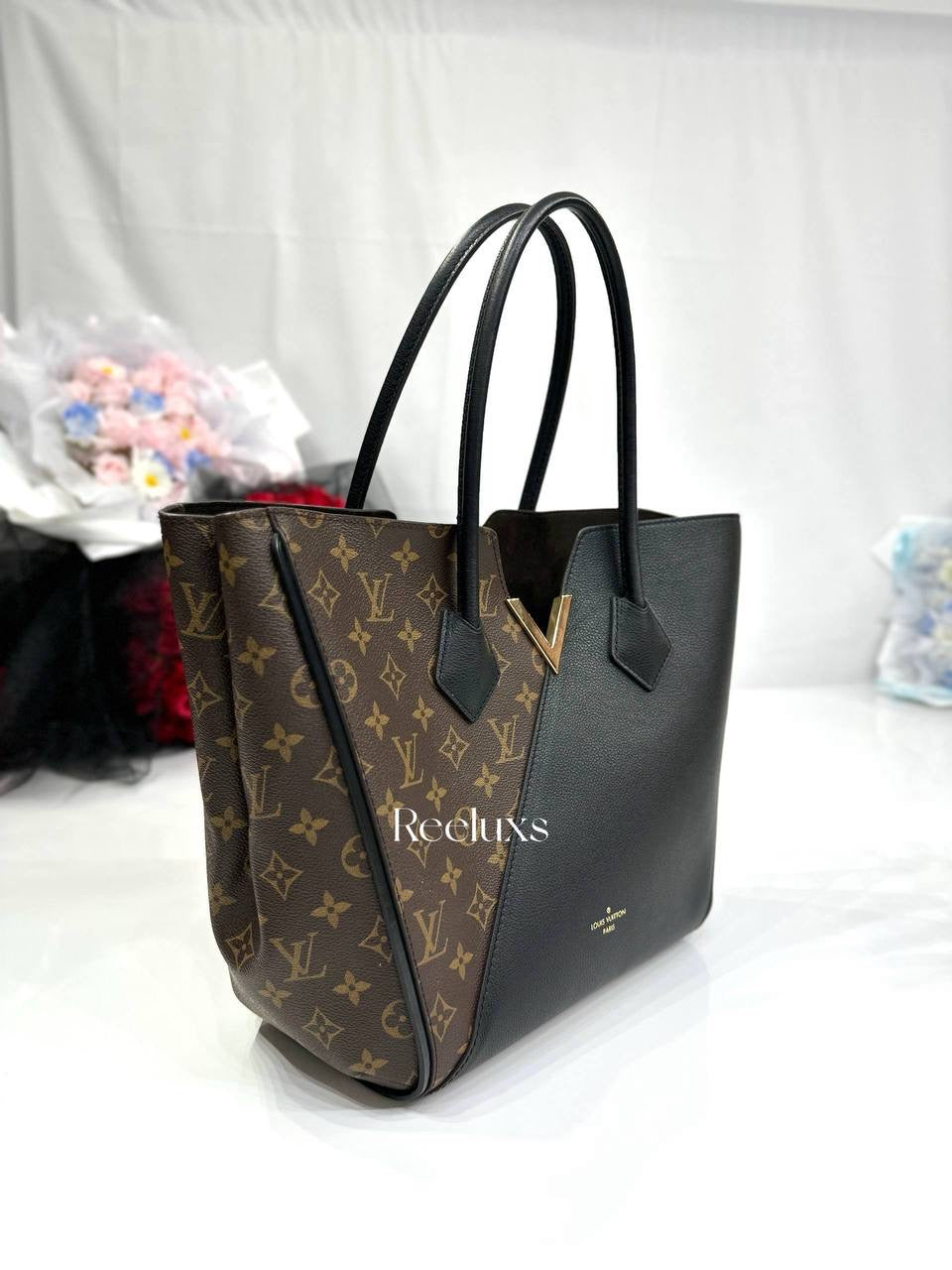 LOUIS VUITTON Monogram Calfskin Kimono MM Tote Bag