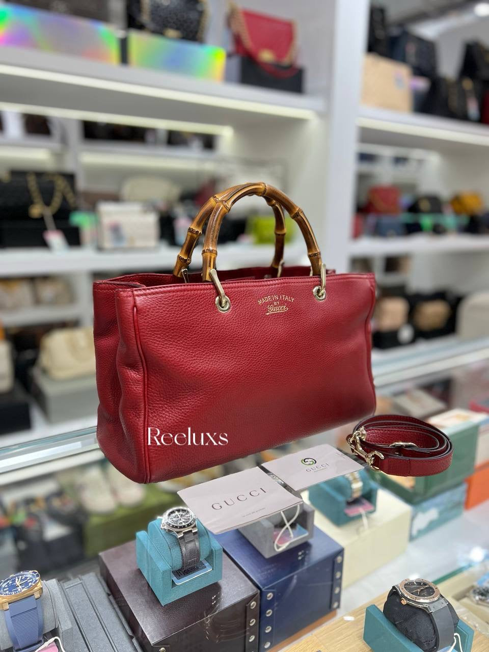 GUCCI Bamboo Shopper Tote