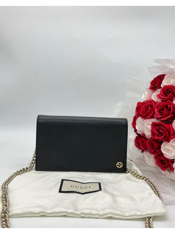 GUCCI Betty Chain Wallet Leather - Reeluxs 