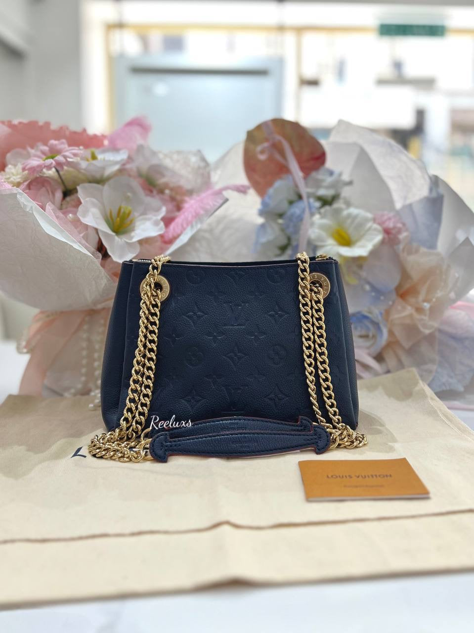 LOUIS VUITTON LV Surene BB Monogram Empreinte Leather Handbag GHW