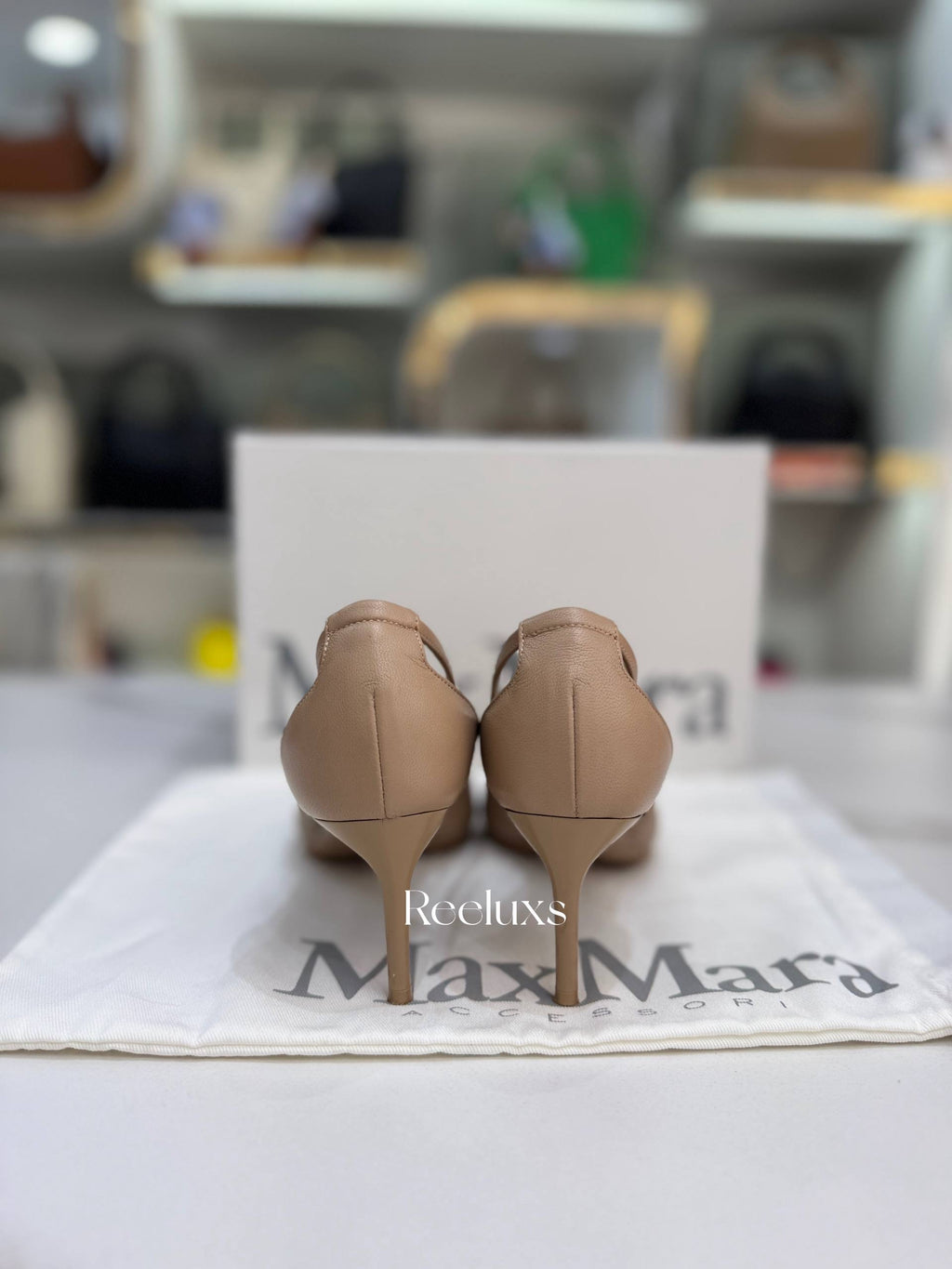 MAX MARA Paula Nappa-Leather Court Shoes
