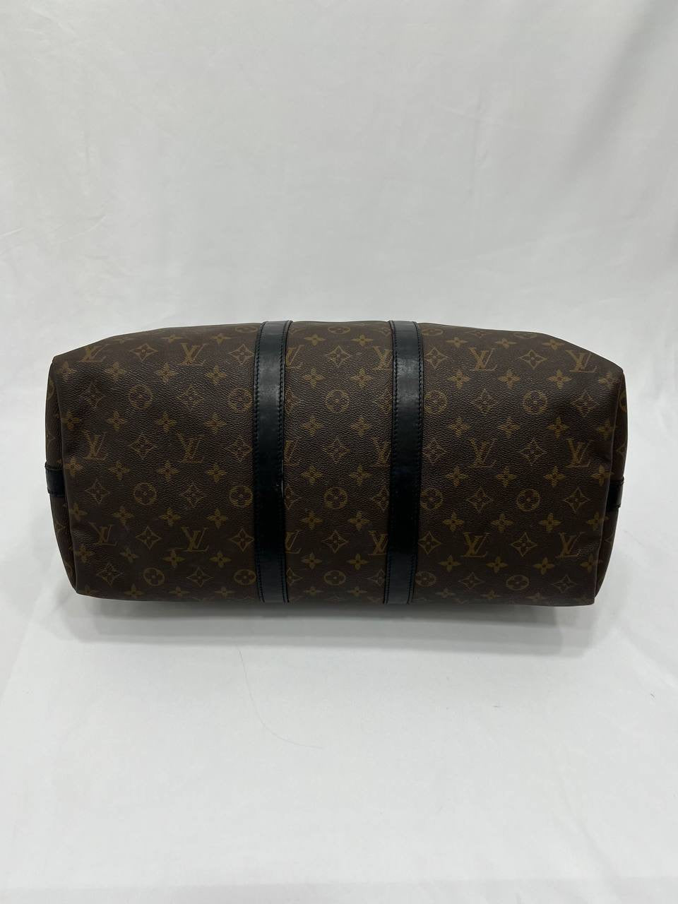 LOUIS VUITTON LV Monogram Macassar Keepall Bandouliere 45