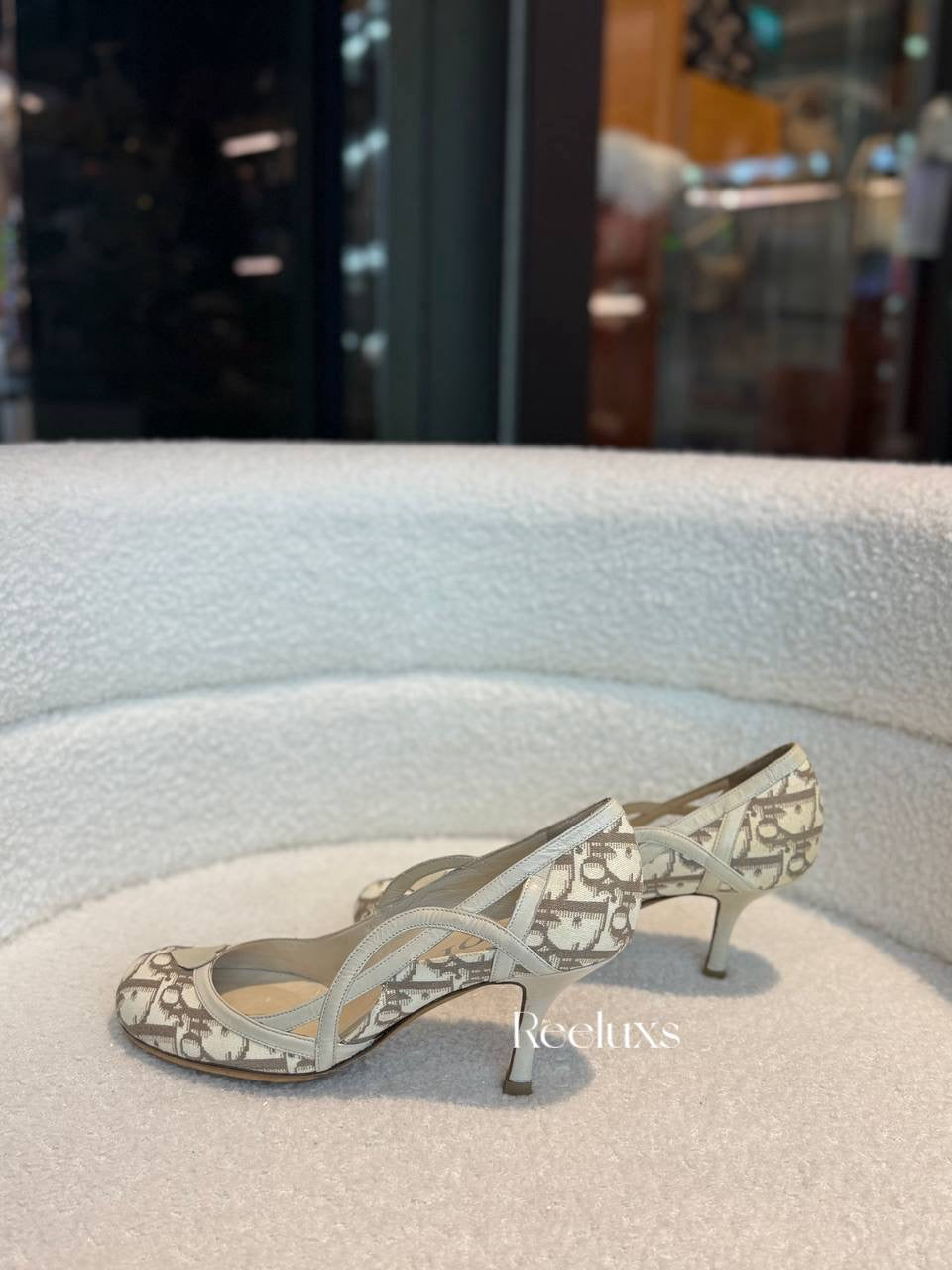 Christian Dior Monogram Leather Heels