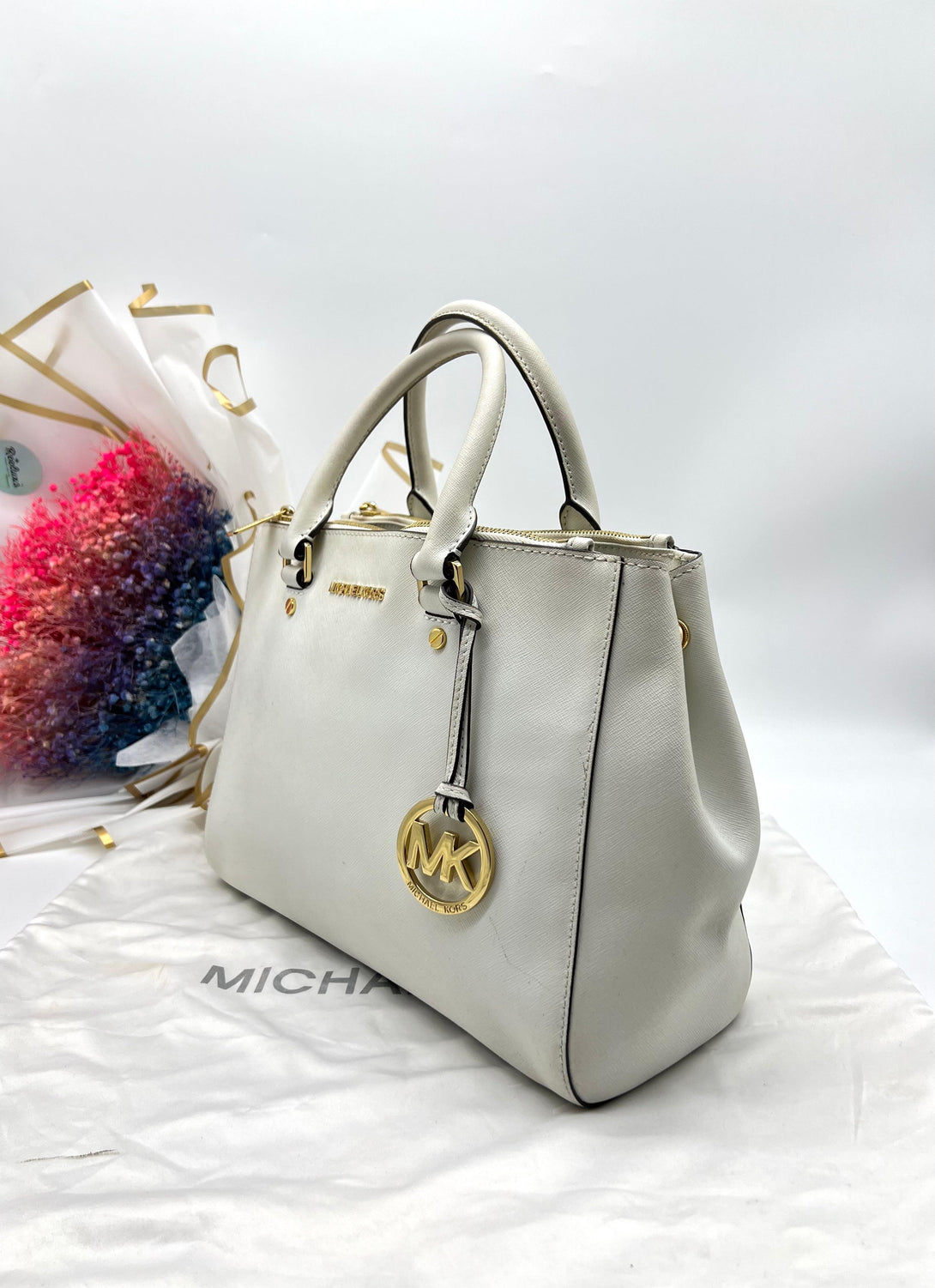 Michael Kors tote bag White - Reeluxs 