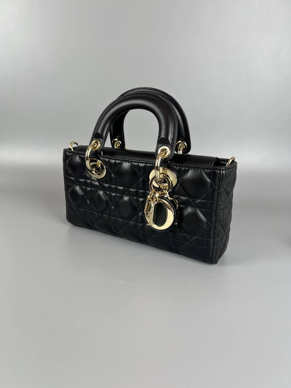 DIOR Small D-Joy Bag Black Cannage Lambskin  Handbag