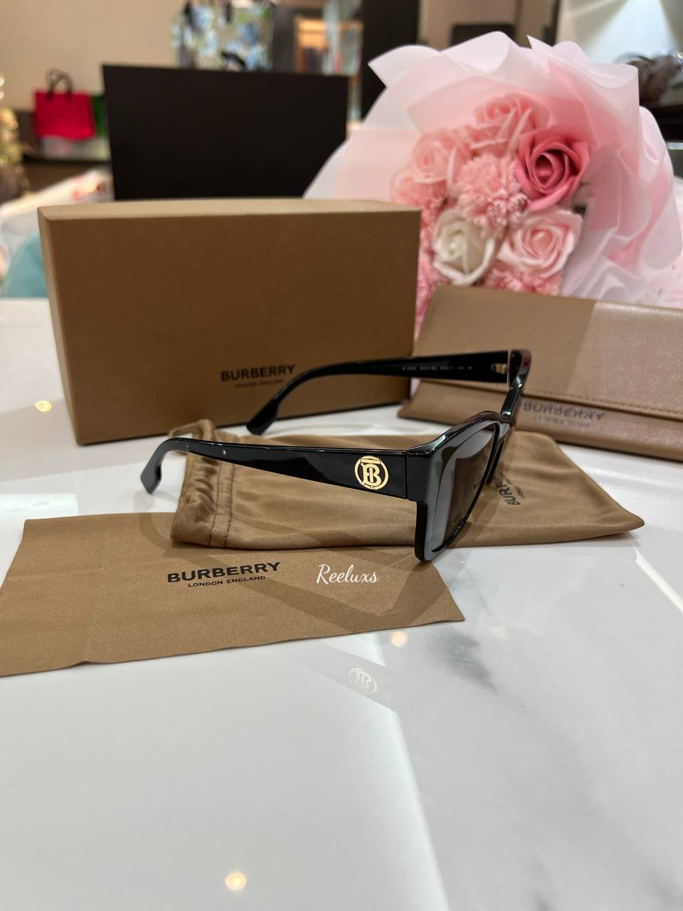 BURBERRY B 4345 3001/8G Black  Gradient Sunglass