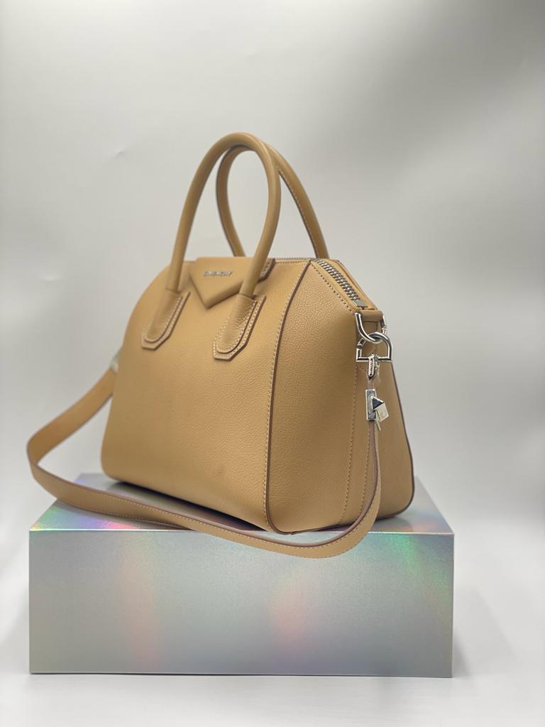 GIVENCHY Small Antigona Box Bag In Beige Cappuccino - Reeluxs 