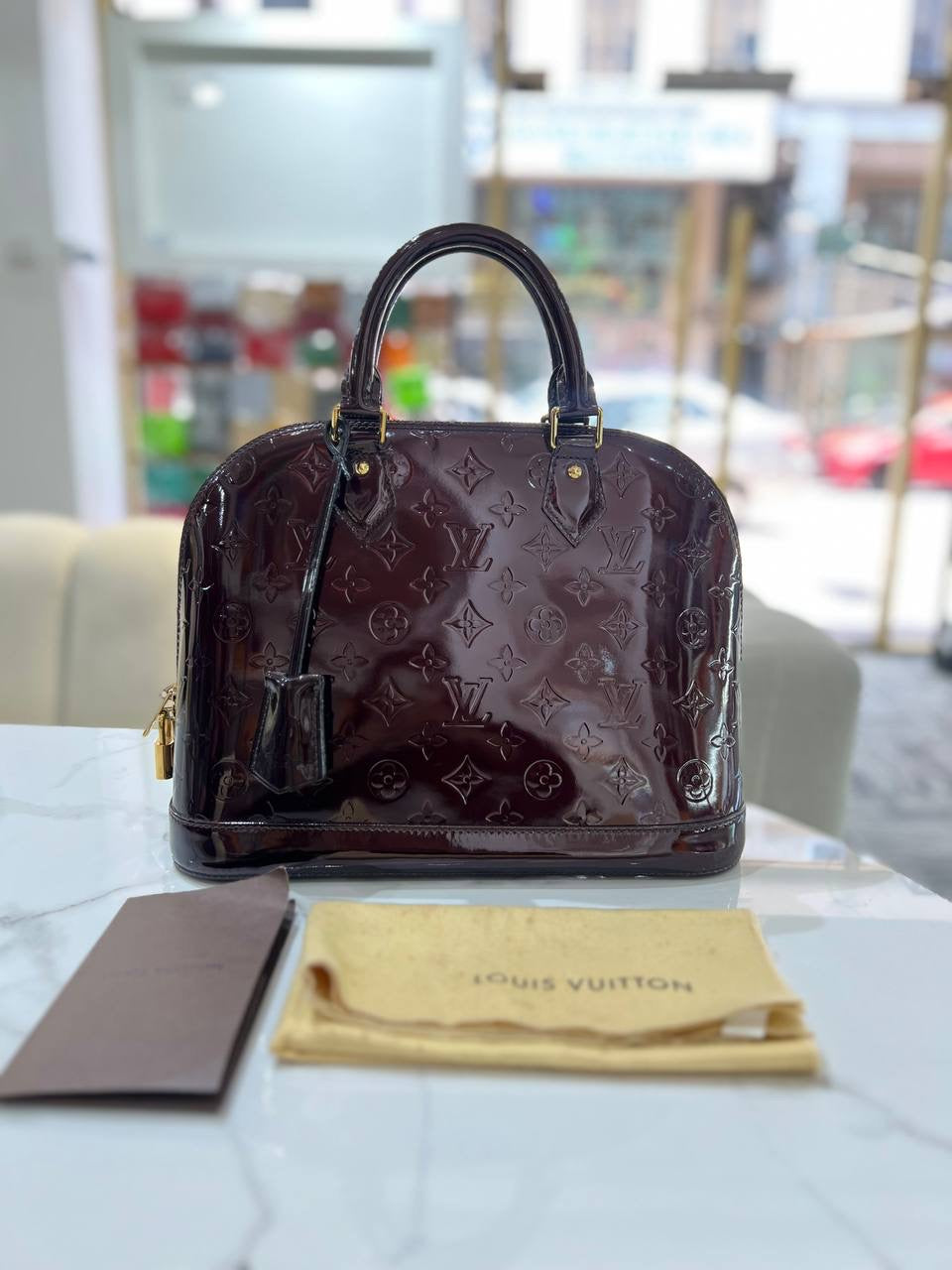 LOUIS VUITTON LV Vernis Alma Bag PM Handbag