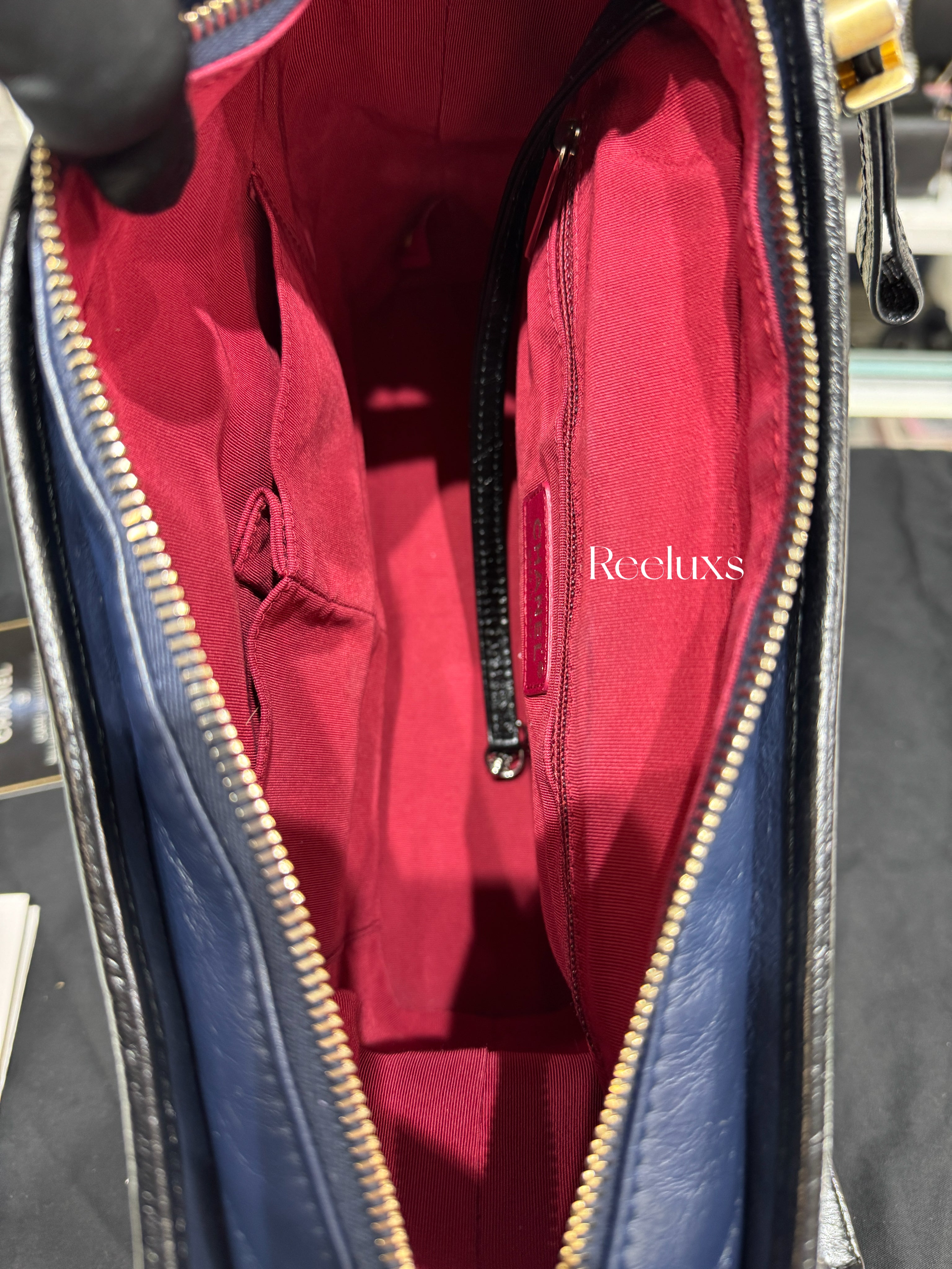 CHANEL Gabrielle Hobo Bag Navy Blue