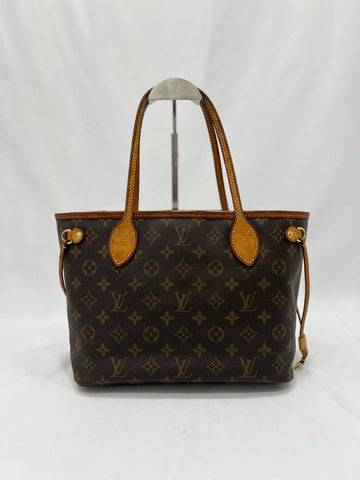 LOUIS VUITTON LV Neverfull PM Monogram Canvas Tote Shoulder Bag