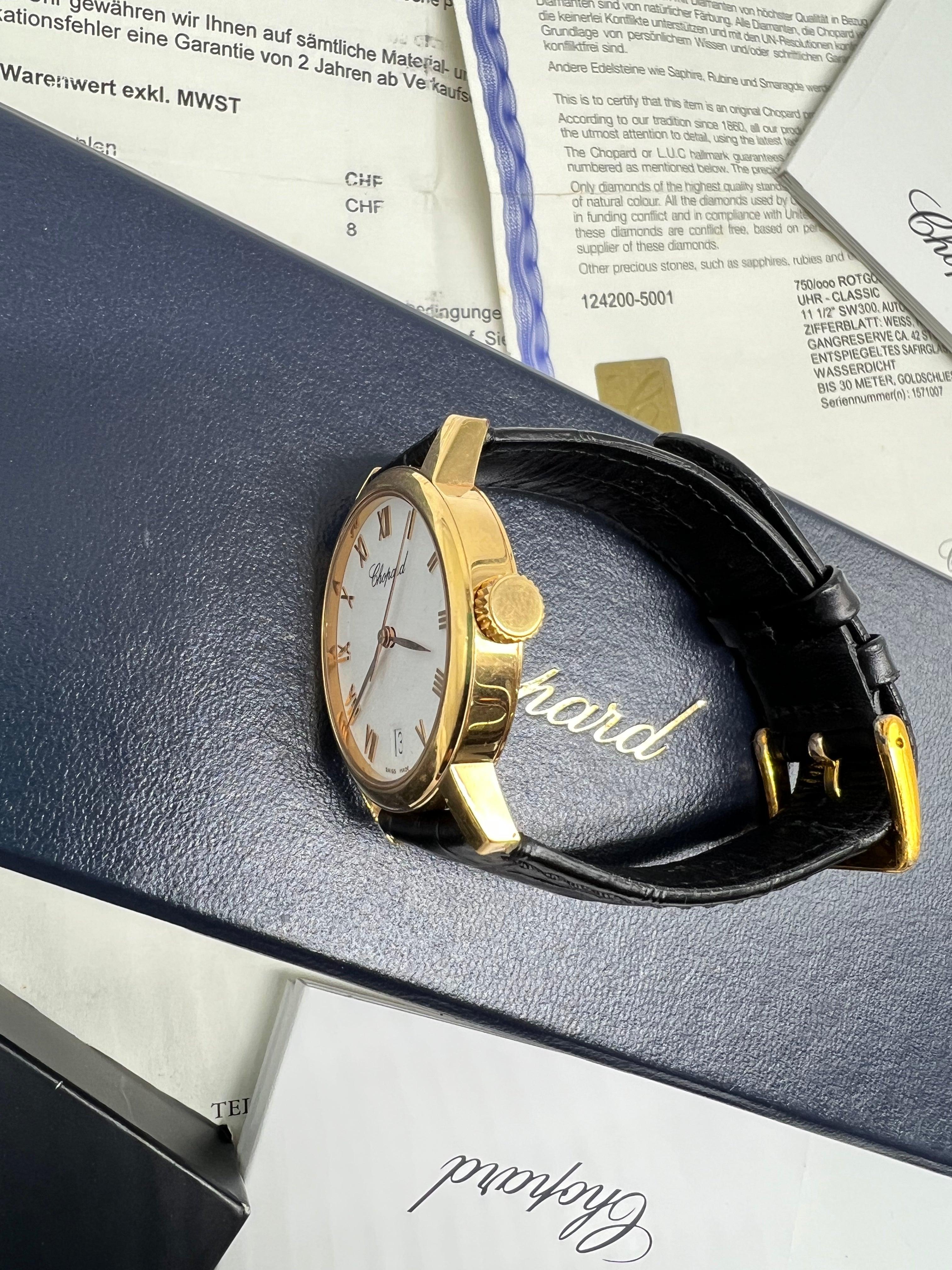 Chopard Classic 750 Gold Watch Full Set - Reeluxs 