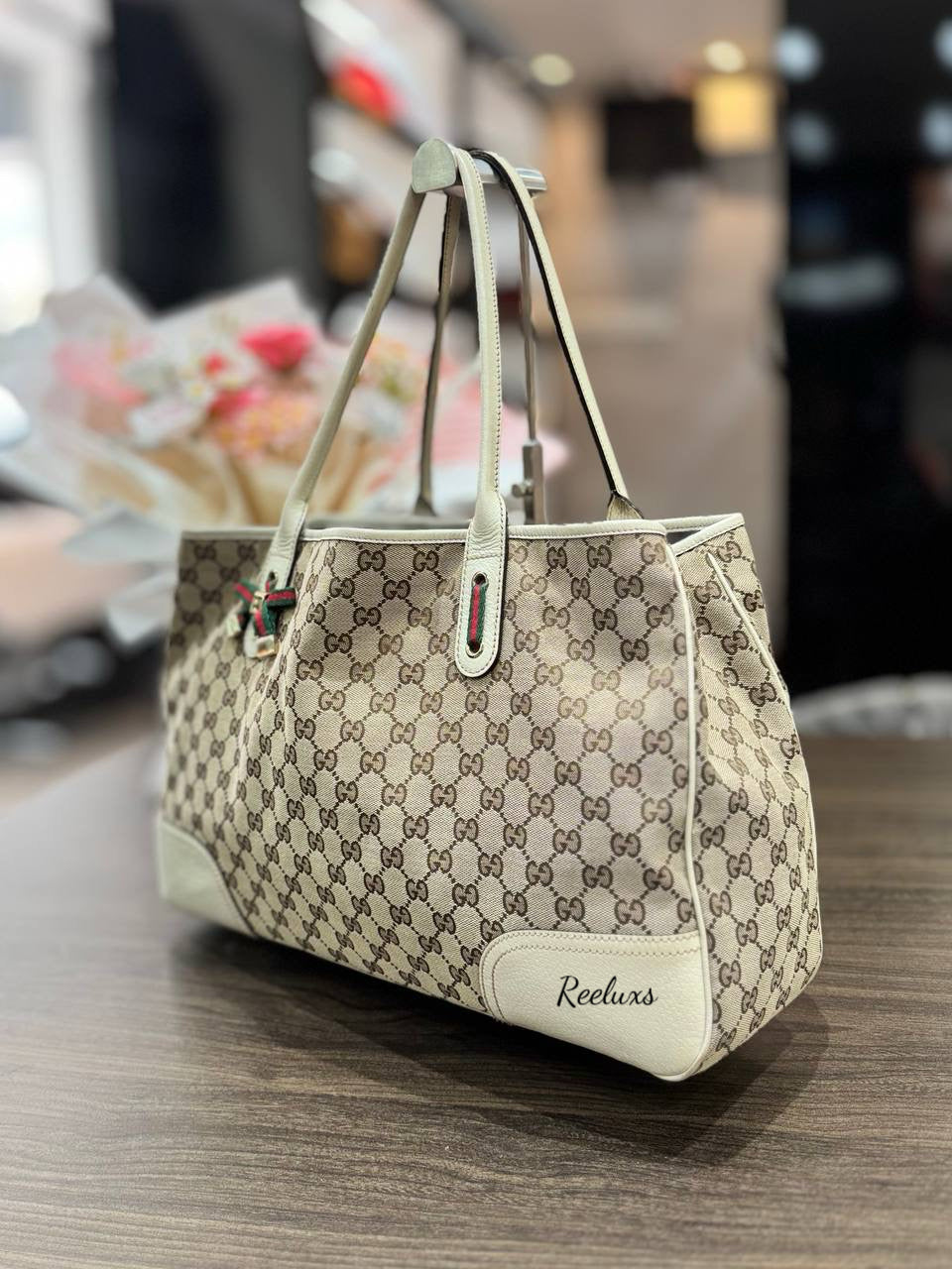 GUCCI GG Canvas Princy Tote Handbag