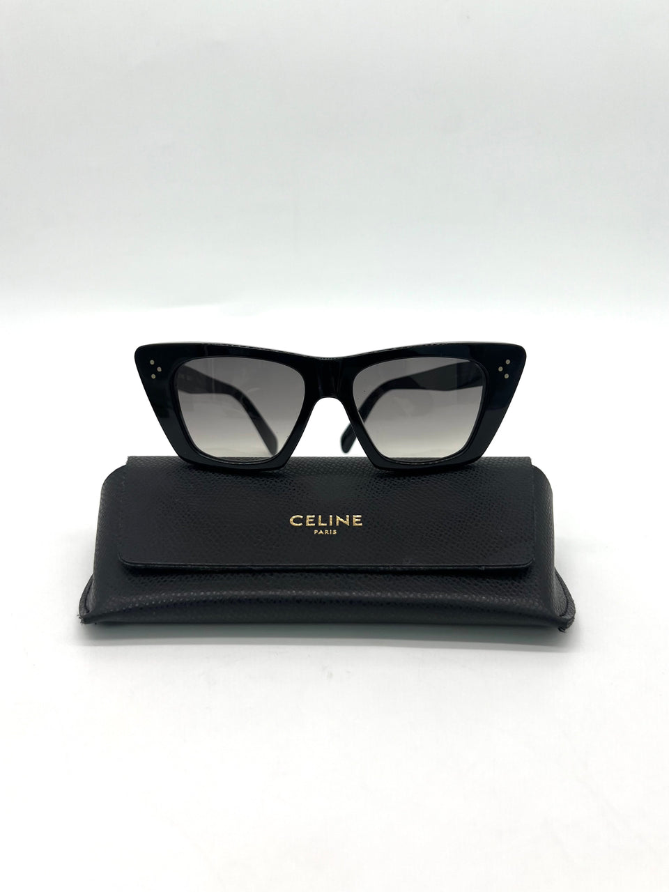 CELINE Sunglasses Black Cat Eye - Reeluxs 