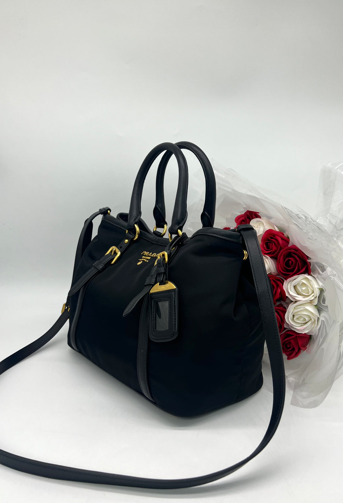 PRADA Nylon Tessuto 2 Ways Carry Bag - Reeluxs 