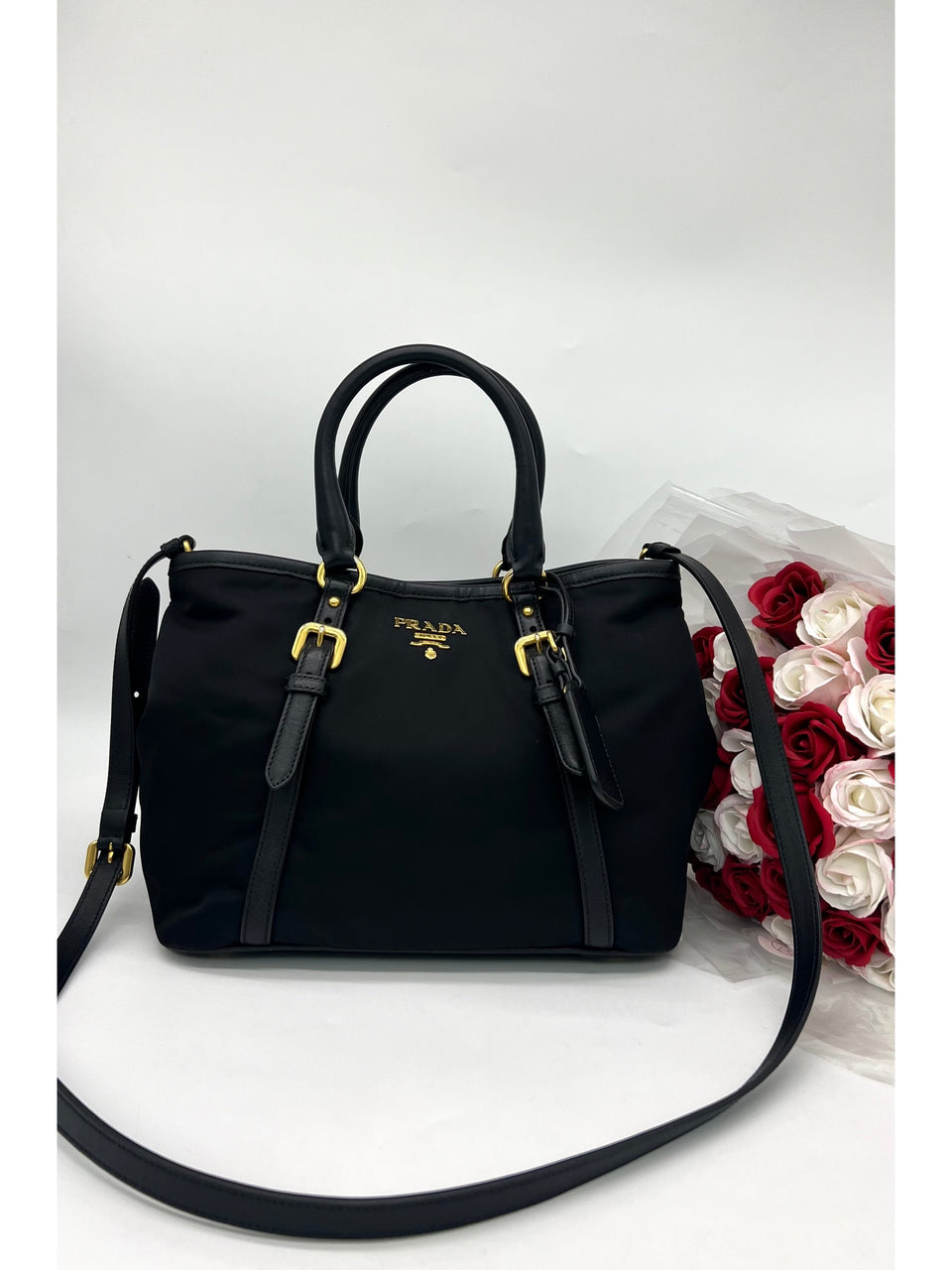 PRADA Nylon Tessuto 2 Ways Carry Bag - Reeluxs 