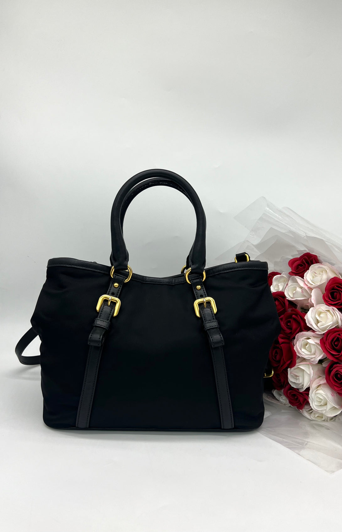 PRADA Nylon Tessuto 2 Ways Carry Bag - Reeluxs 