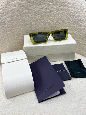 PRADA Eyewear Green Runway Sunglasses