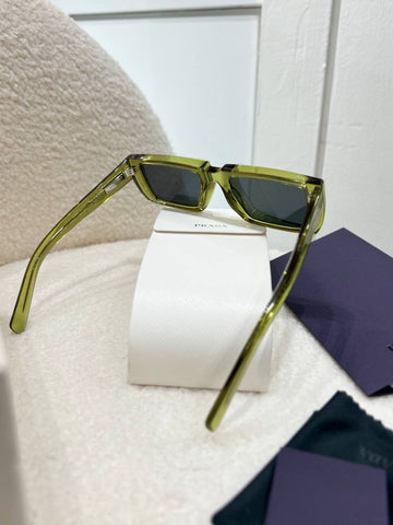 PRADA Eyewear Green Runway Sunglasses