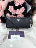 PRADA Re-edtion 2005 Nylon And Saffiano Leather Mini Shoulder Bag