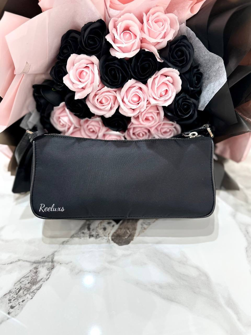 PRADA Re-edtion 2005 Nylon And Saffiano Leather Mini Shoulder Bag