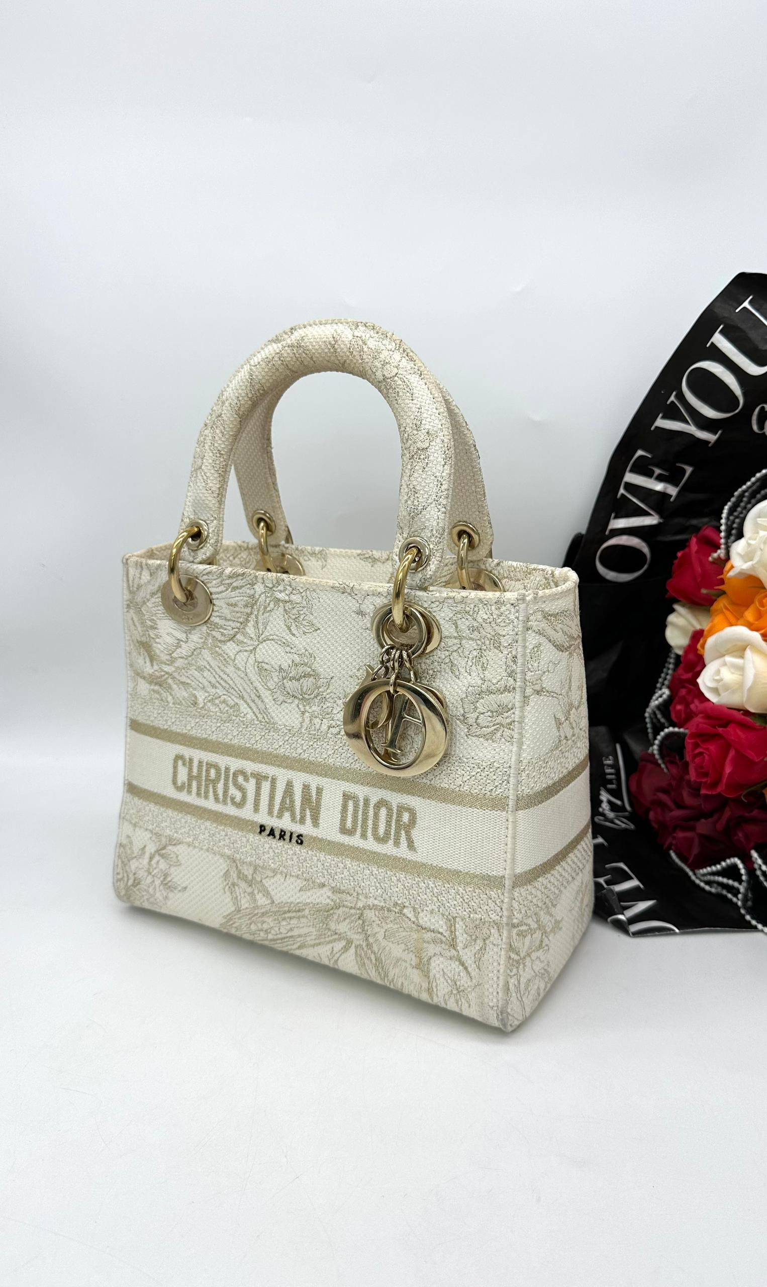 CHRISTIAN DIOR Medium Lady D-Lite Bag - Reeluxs 