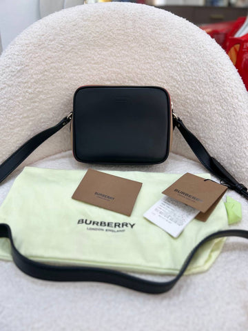 BURBERRY Calfskin Camera Crossbody Bag