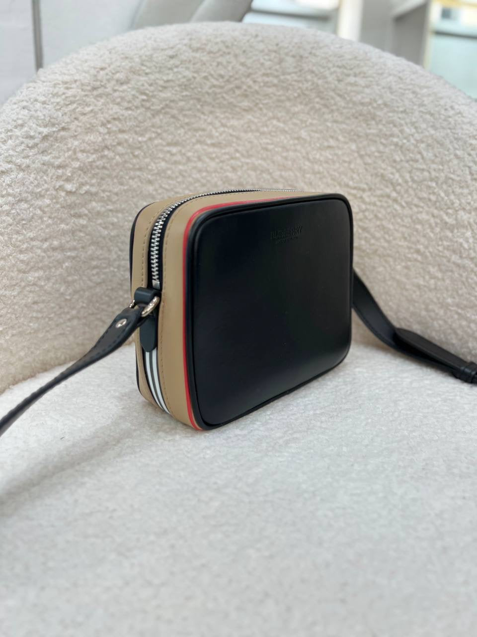 BURBERRY Calfskin Camera Crossbody Bag