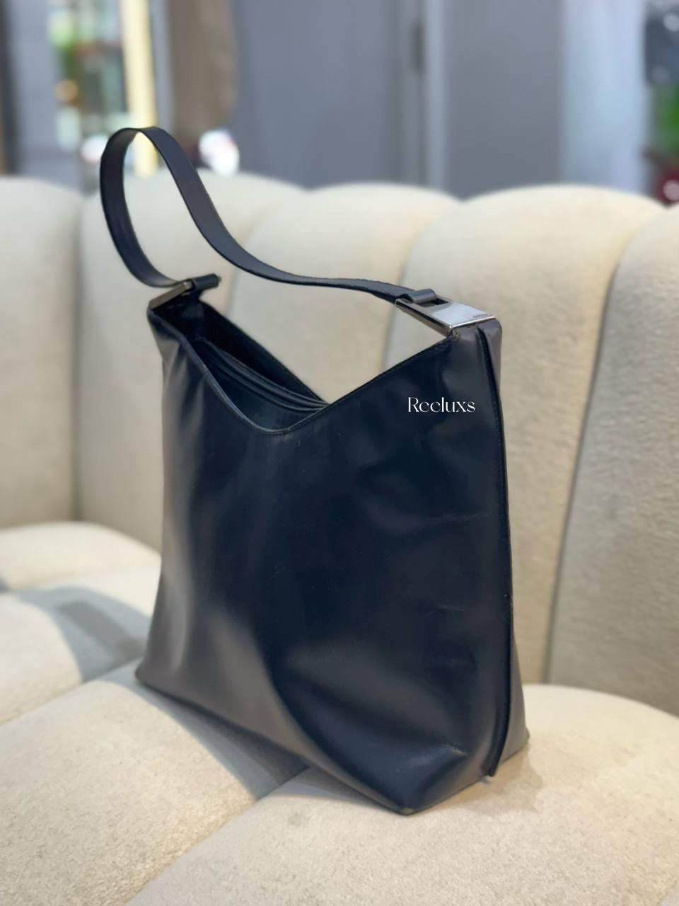 GUCCI Black Leater Shoulder Bag