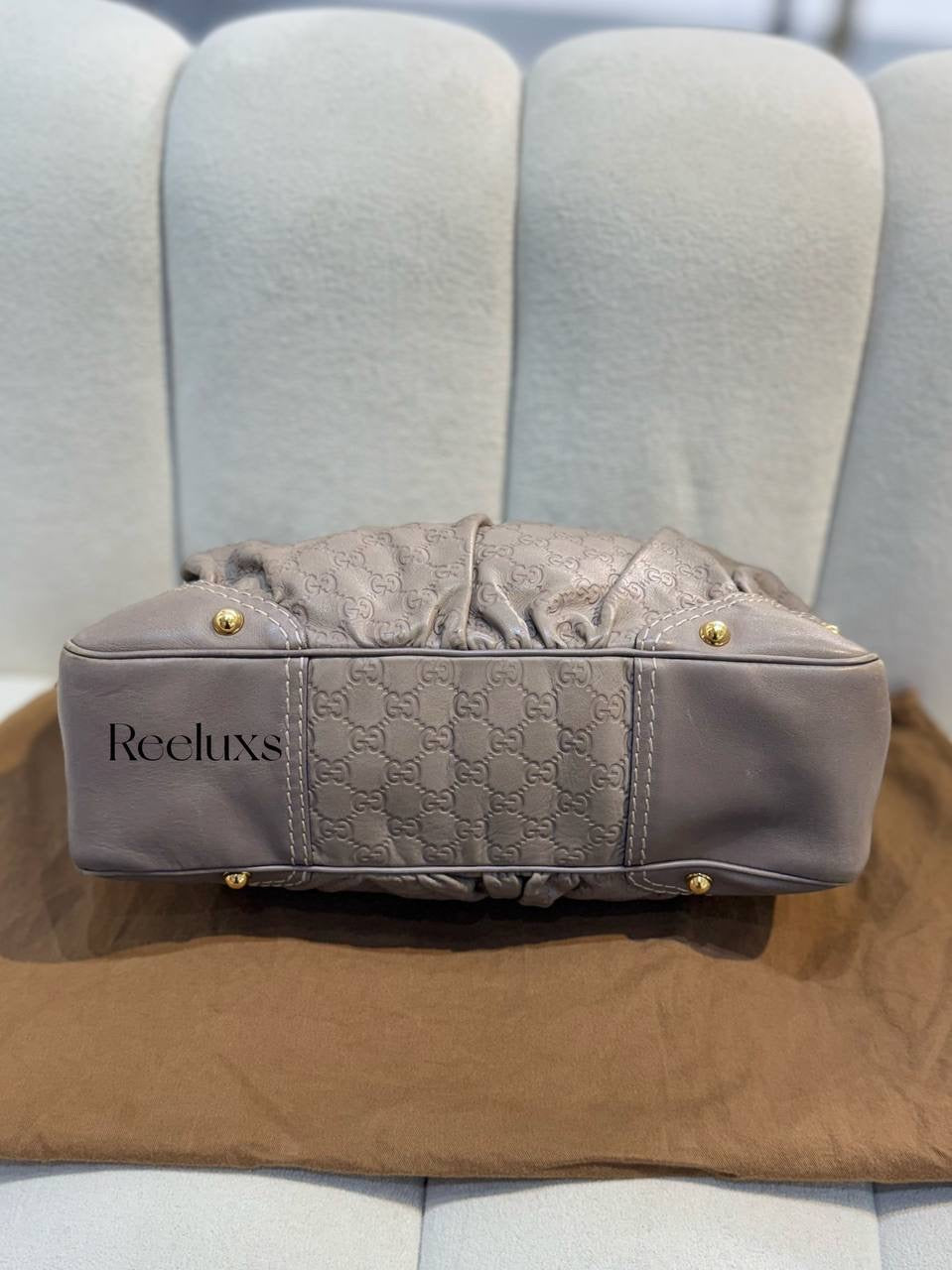 GUCCI Guccissima Leather Jockey Hobo Bag
