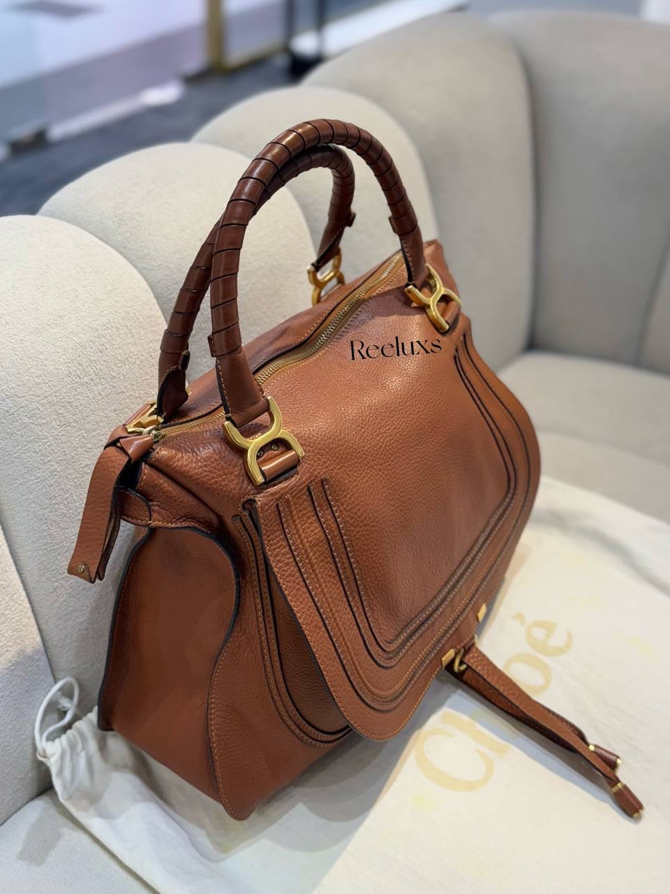 CHLOE Marcie Leather Handbag
