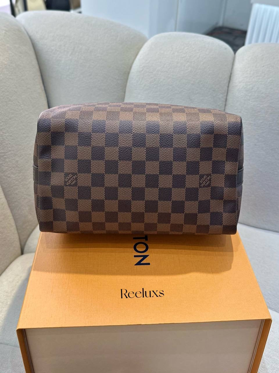 FullSet LOUIS VUITTON LV Speedy 25 Damier Ebene