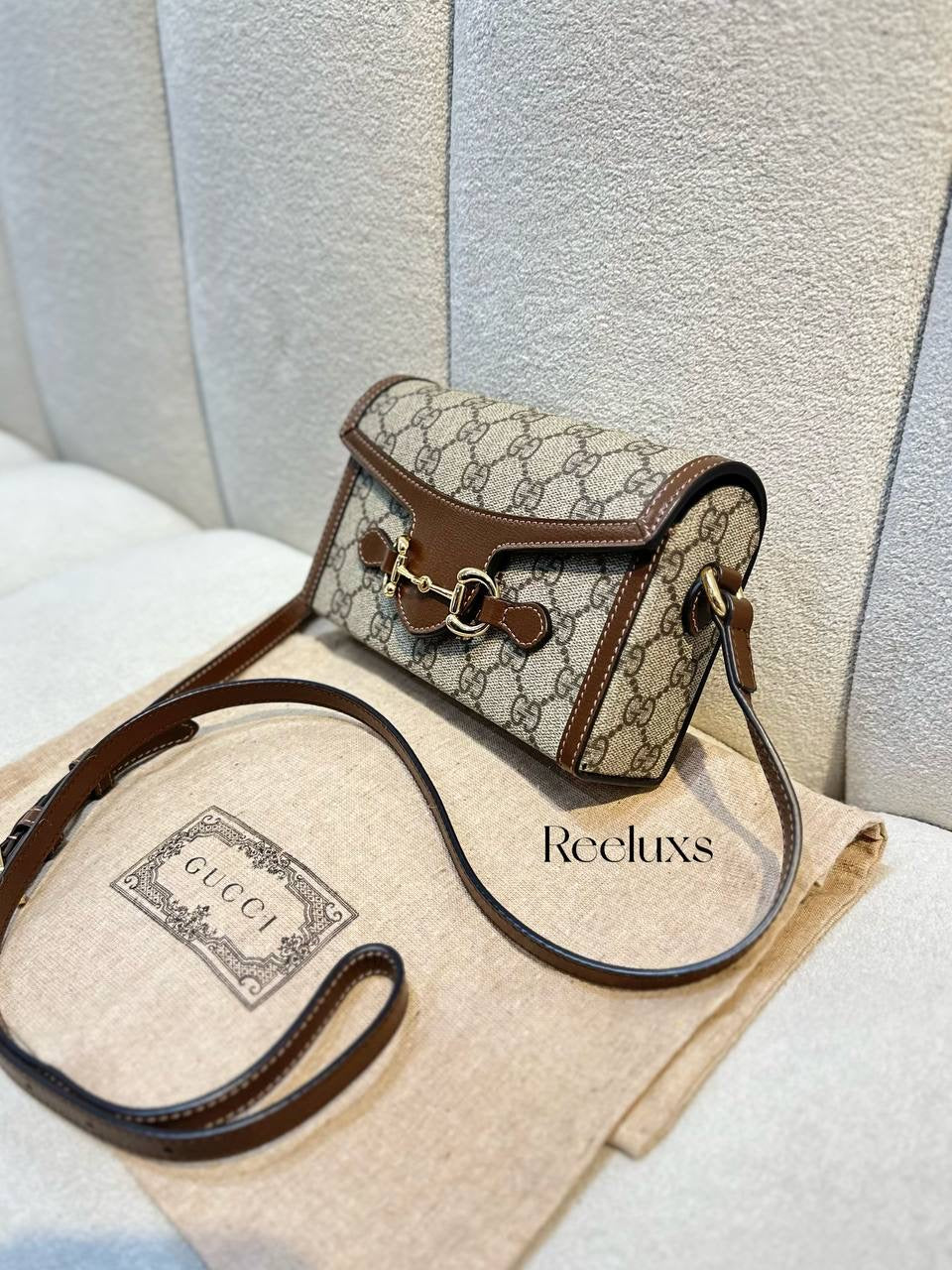 GUCCI Mini Horsebit 1955 Crossbody Bag
