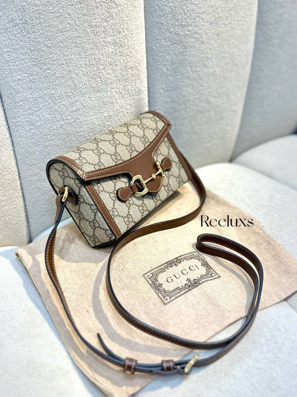 GUCCI Mini Horsebit 1955 Crossbody Bag