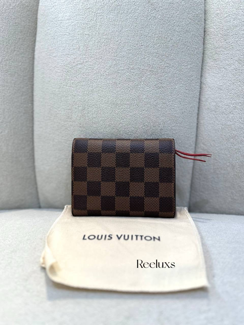 FullSet LOUIS VUITTON LV Damier Ebene Victorine Wallet