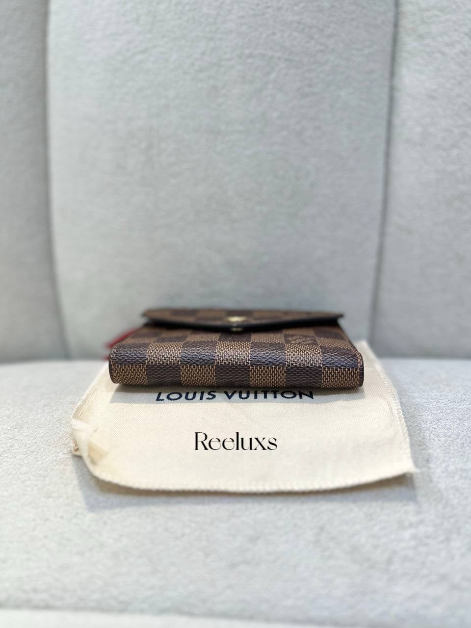 FullSet LOUIS VUITTON LV Damier Ebene Victorine Wallet