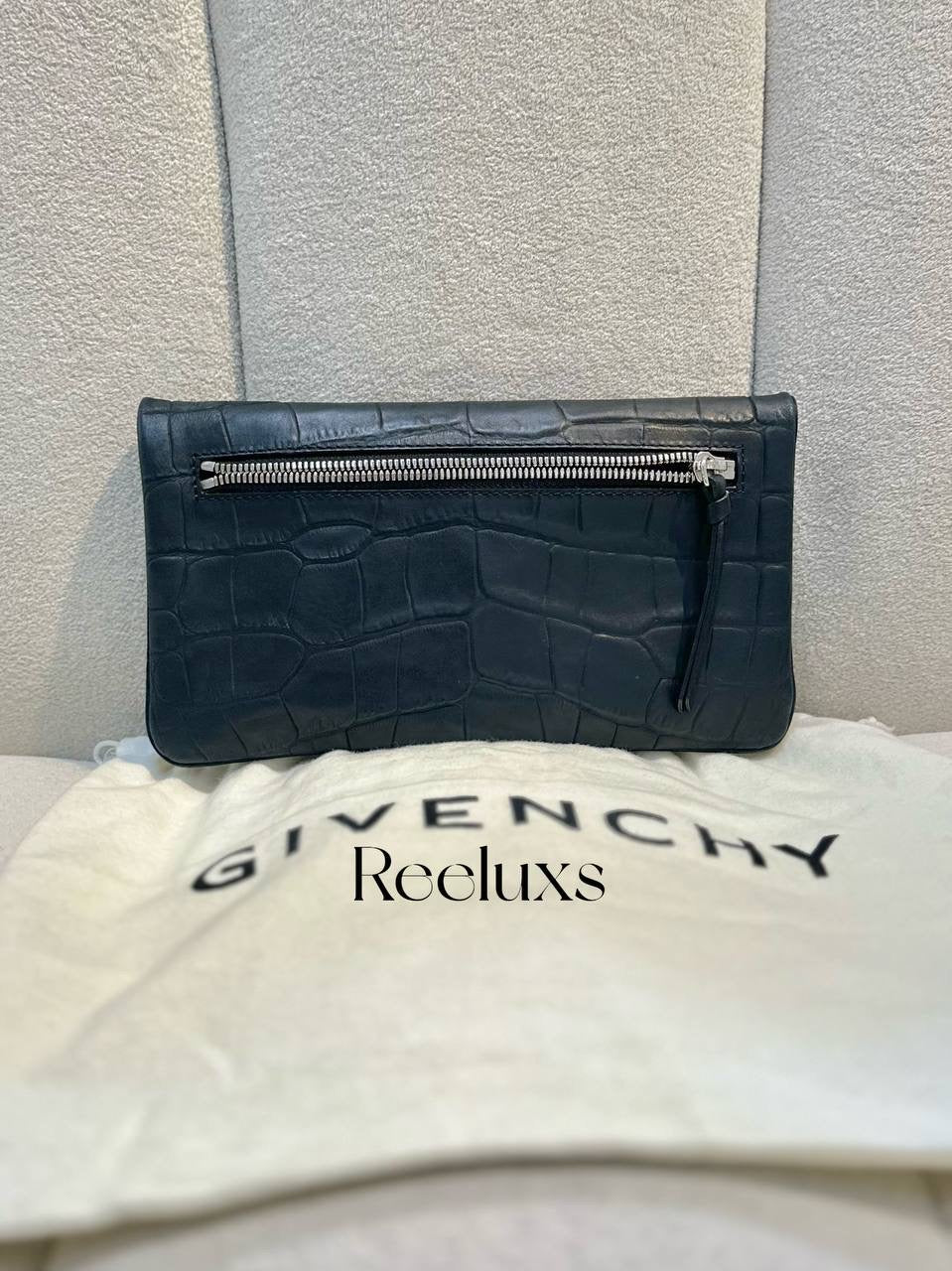 GIVENCHY Crocodile Clutch Bag